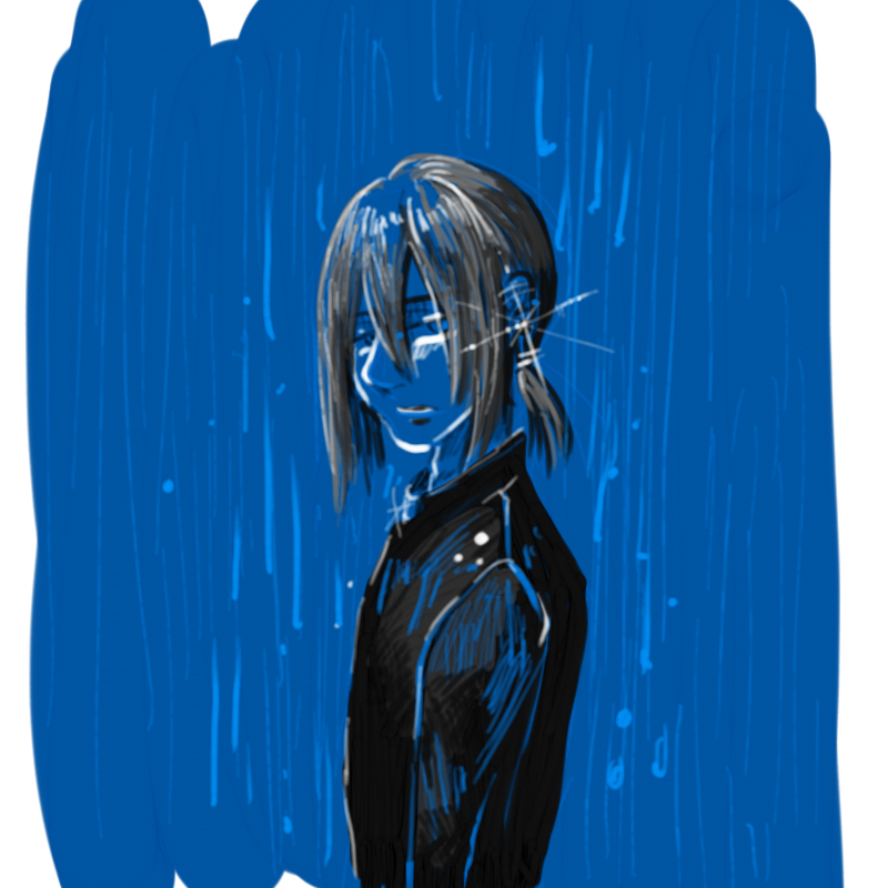 그 빗속에.. : 그 빗속에서도 슬픈 얼굴을 하고 있었지 
너는 스케치판 ,sketchpan