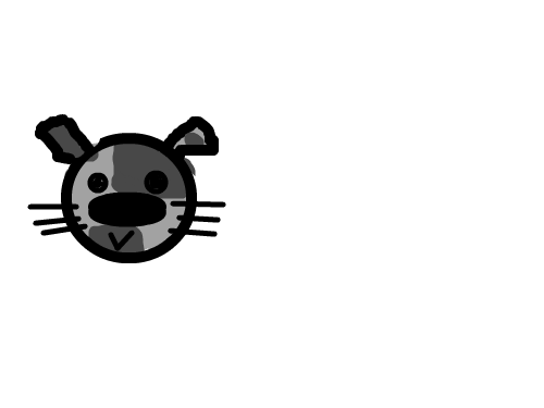 못생긴강아지 : 못생긴강아지를 연습 스케치판 ,sketchpan