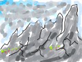 바위산^^: : 바위산 입니다. 스케치판 ,sketchpan
