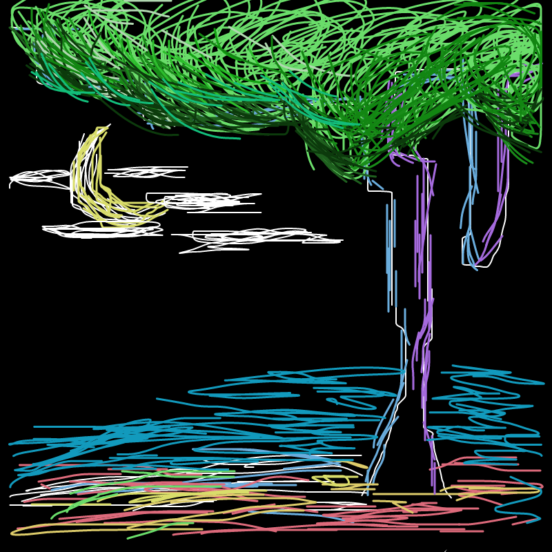 달밤 : 달밤 스케치판 ,sketchpan