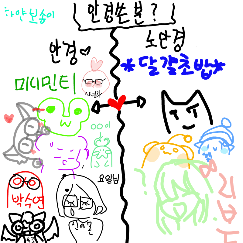 아...무안.. : 아...무안경 부러워요ㅜㅜ 스케치판 ,sketchpan
