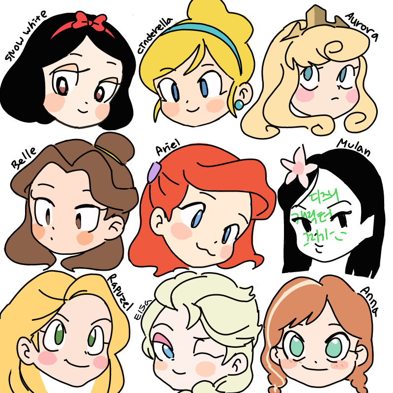 디즈니 캐.. : 디즈니 캐릭터가 뭐가 있죠? 스케치판 ,sketchpan