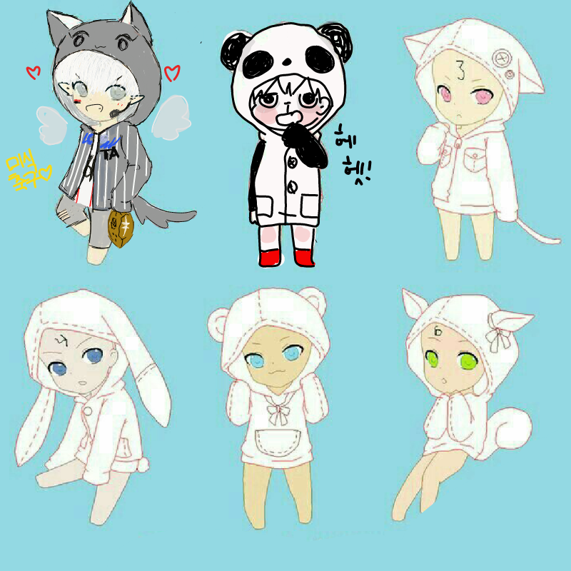 판다♡ : 판다♡ 스케치판 ,sketchpan
