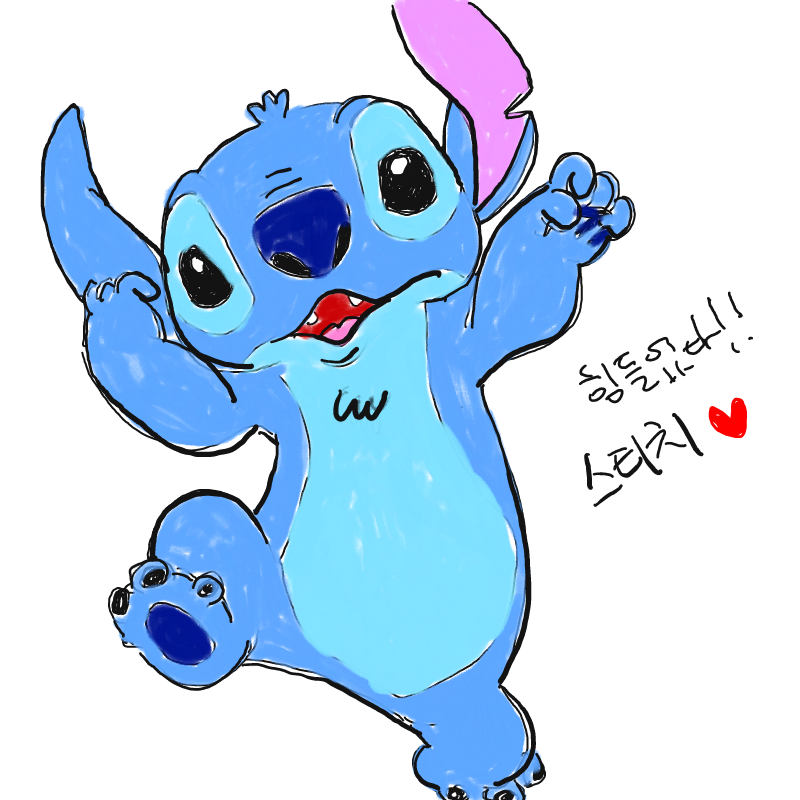 스티치♡.. : 스티치♡♡ 스케치판 ,sketchpan