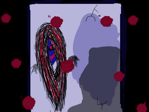 귀신 : 거울속에귀신 스케치판 ,sketchpan