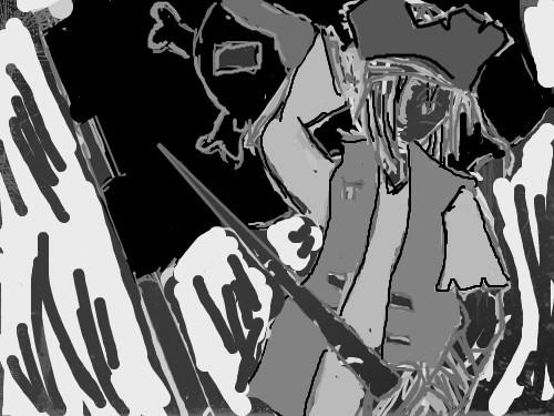 막 그렸는데 뭔가 무서워 : 밝은버전과 어두운버전이 천지차이네.;; 스케치판 ,sketchpan