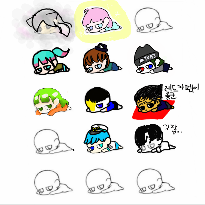 하핳 터치.. : 하핳 터치가안먹히는데다 터치펜은고장이고 귀찮넹... 스케치판 ,sketchpan