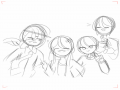 ((강제))단.. : ((강제))단체사진 스케치판 ,sketchpan
