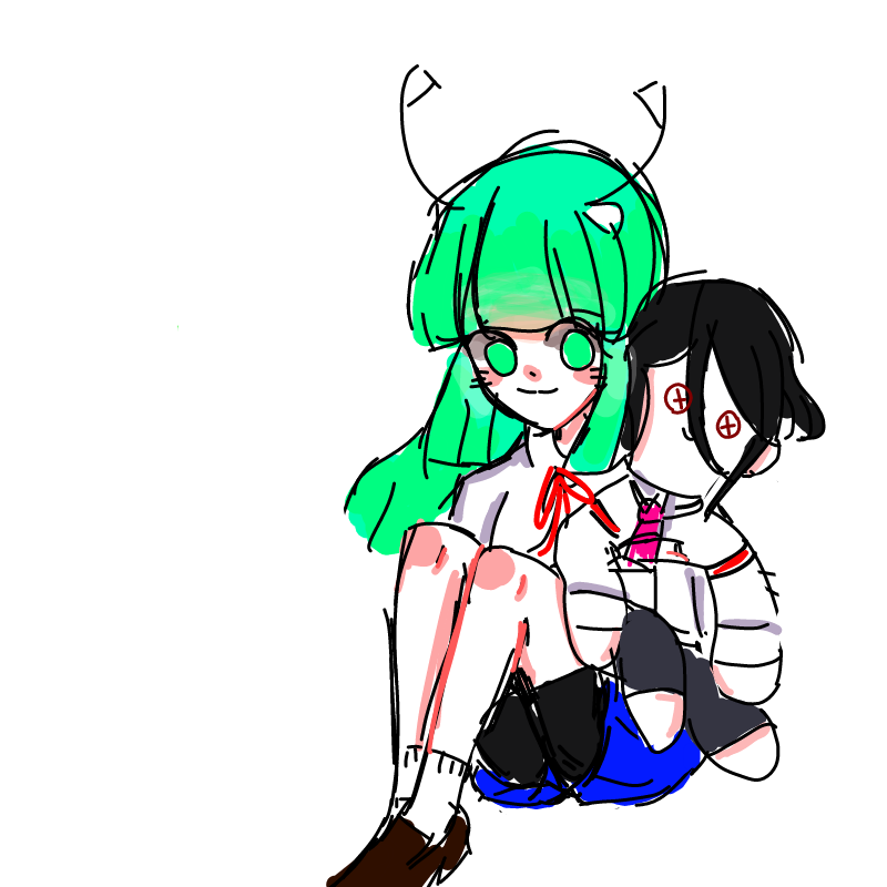 옆에 럽인.. : 옆에 럽인형 더듬이 선물 입니닷 스케치판 ,sketchpan