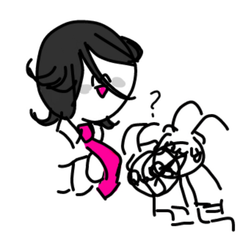 검정눈과 .. : 검정눈과 빨간색 넥타이가 핫삥꾸로 정해졌습니다 스케치판 ,sketchpan