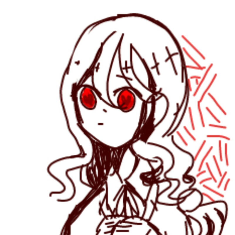 얀데레캐 : 얀데레캐 스케치판 ,sketchpan