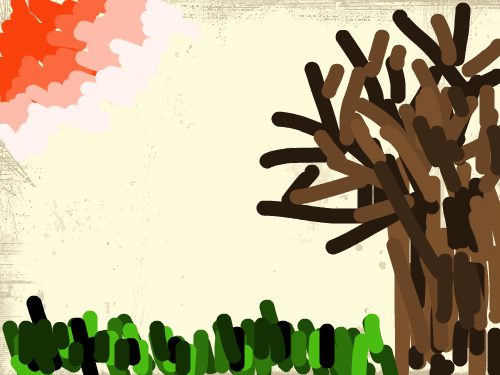 nature : tree sunshine grass 스케치판 ,sketchpan