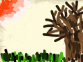 nature : tree sunshine grass 스케치판 ,sketchpan