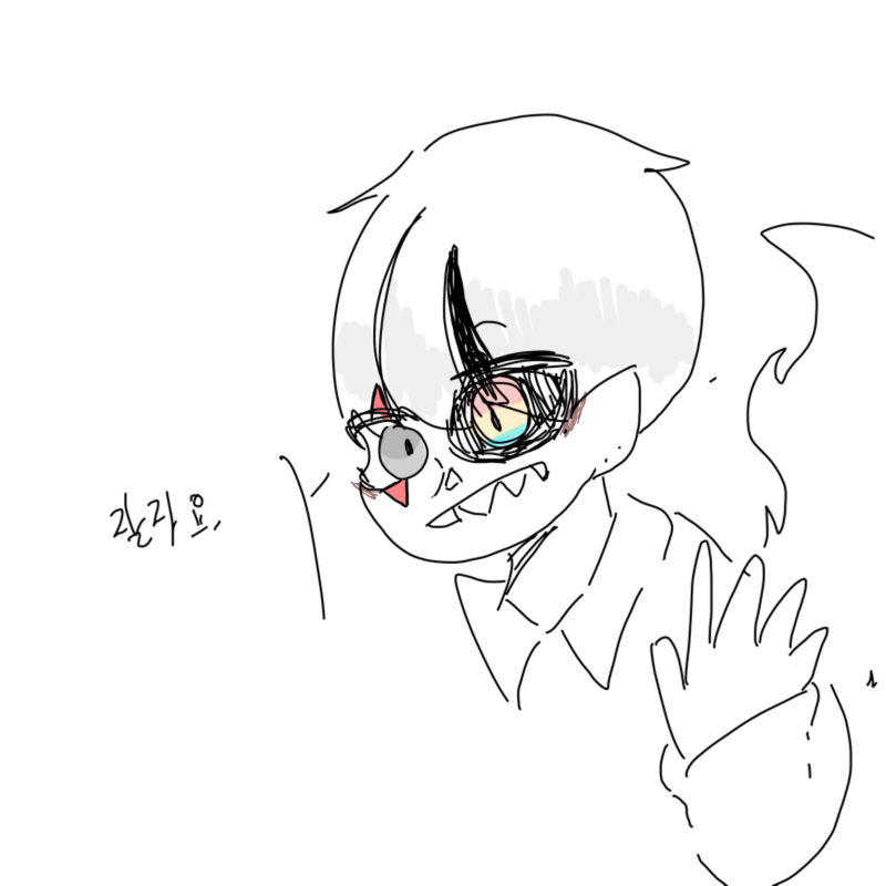 잘자요. ((.. : 잘자요. ((자캐에요자캐안그린것뿐이쥐)) 스케치판 ,sketchpan