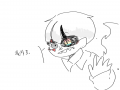잘자요. ((.. : 잘자요. ((자캐에요자캐안그린것뿐이쥐)) 스케치판 ,sketchpan