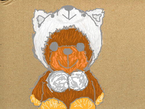 곰돌이인형 : ㅋㅋㅋ걍펜보드산기념으로 스케치판 ,sketchpan