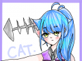 고양이 : 에... 고양이 마법소녀? 첫작입니다! 스케치판 ,sketchpan