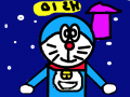 미래세상의 도라에몽 : 도라미가 찍어준 사진, 저 멀리에는 분홍 집이 보이네? 스케치판 ,sketchpan