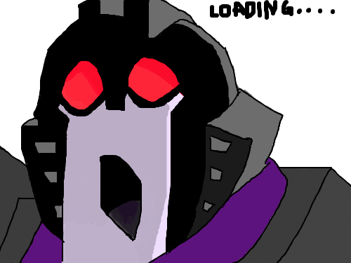 Skywarp : Now coloured. I think I got some colours wrong....I like this expression he made. XD 스케치판 ,sketchpan