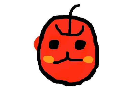 사과 얼굴 : 사과얼굴을 그렸다 스케치판 ,sketchpan