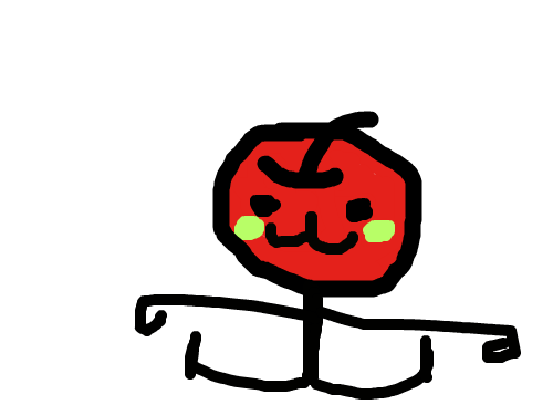 사과-서현덕 : 사과가 사람이 되어 놀고있음 스케치판 ,sketchpan