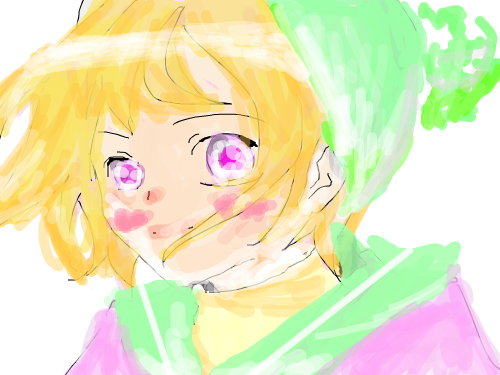 추운 소녀☆ : 추워서 따뜻하게 입엇다 스케치판 ,sketchpan