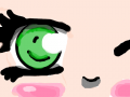 :D : a green eye I worked on 스케치판 ,sketchpan