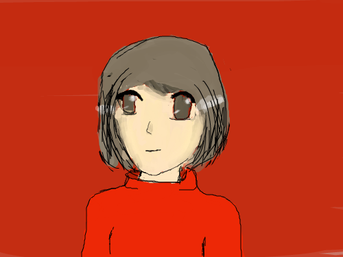 Girl : I was bored so I thought i would clean this up a bit for fun. 스케치판 ,sketchpan