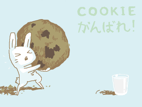 cookie ganbare : you can do it, bunny~ 스케치판 ,sketchpan