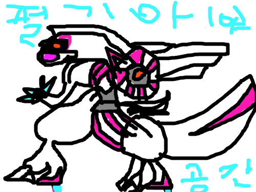 포켓몬펄기아 : 공간포켓몬 스케치판 ,sketchpan