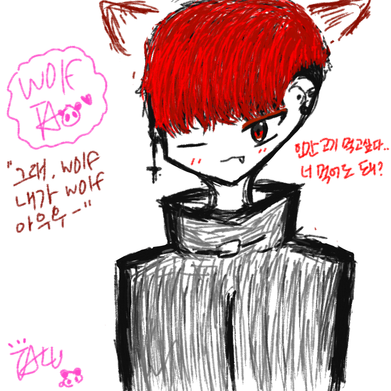 오너캐 티.. : 오너캐 티오 (1) 스케치판 ,sketchpan