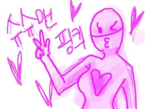 슈슈멘 핑킈 : 슈슈맨! 도와줘요~★ 스케치판 ,sketchpan