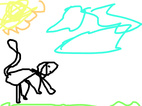 dog and bone : dog running after bone 스케치판 ,sketchpan