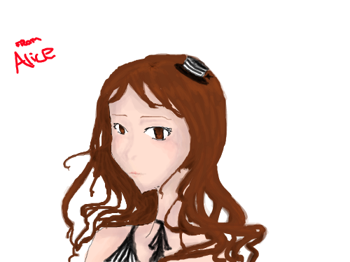 Angel - Gift : A gift for a person on a thread in gaia. 스케치판 ,sketchpan