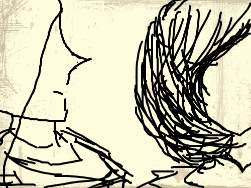 공주와 미녀 : 얼굴은 업쇼 스케치판 ,sketchpan