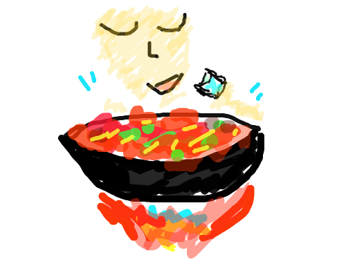 시험끝나고 술한잔? : 시험끝나면 한잔하게 매운 안주랑 스케치판 ,sketchpan