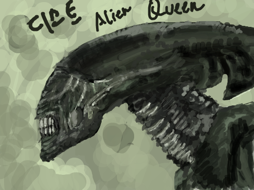 에일리언 퀸 : 스케치판 1회차입니다. 보시면 알겠지만 사용법도 익히며 그린게 보이실 겁니다.ㅋㅋ... 스케치판 ,sketchpan