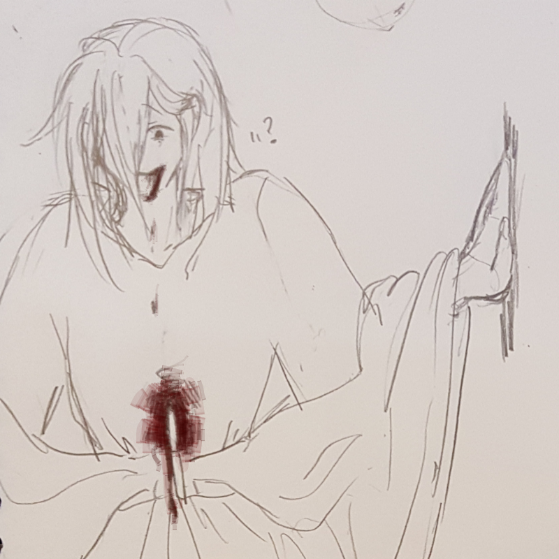 요즘 자캐.. : 요즘 자캐를 잘 안올린거같아서..
고어물 두 번 할때 나왔던 자캐입니다
세번 나눠서 올려요
유혈주의
(칼에 찔렸다) 스케치판 ,sketchpan