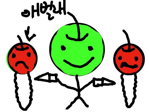 잔인한 사과 : 그냥..... 스케치판 ,sketchpan