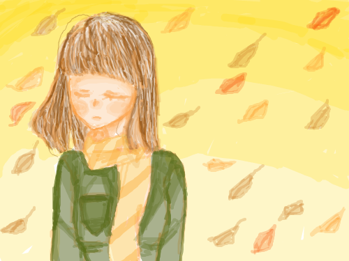 난 가을타는뇨자...ㅈㅅ : 거의1시간동안 손에힘 뻘뻘주면서 그린건데 흐그흑..ㅠㅠ이렇게되버렸어여어 흐그흑... 스케치판 ,sketchpan