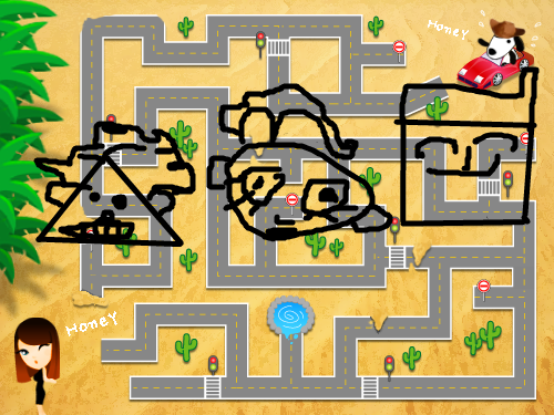 얼굴 : 세사람  얼굴표정 스케치판 ,sketchpan