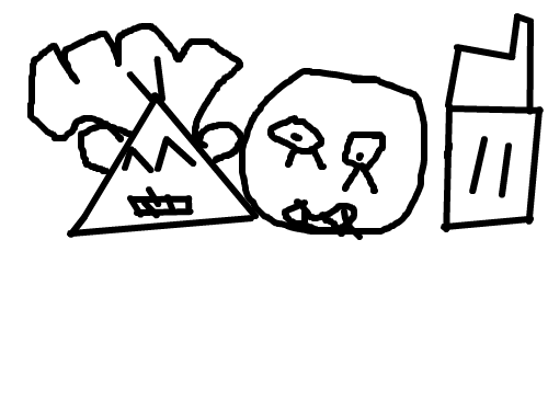 세모동그라미네모 : 세사람 세모,동그라미,네모 스케치판 ,sketchpan