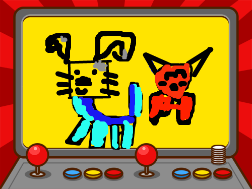 개와고양이 : 개와고양이 스케치판 ,sketchpan