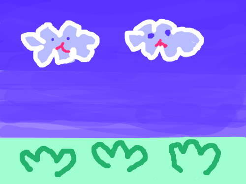 풀과 구름 : 풀과 구름 스케치판 ,sketchpan