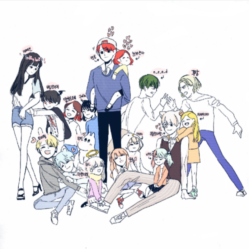 슬구님의 .. : 슬구님의 단체리퀘  행복♡ 스케치판 ,sketchpan