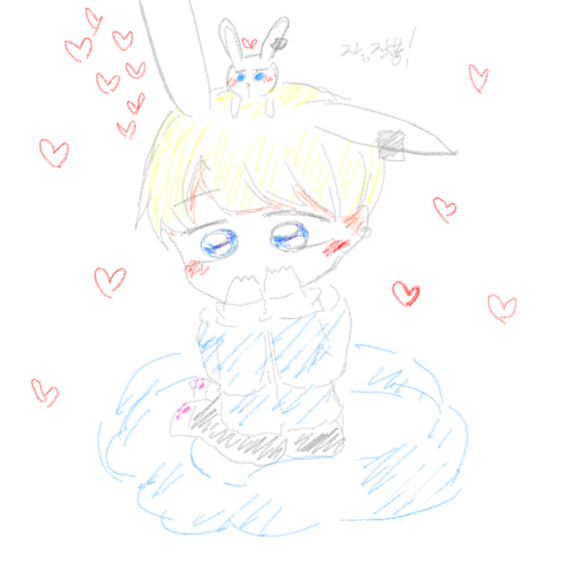 토끼찡 언.. : 토끼찡 언제봐도 귀엽지않나요 (코동맥폭발) 스케치판 ,sketchpan