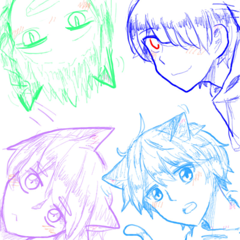 빼꼼x4 : 빼꼼x4 스케치판 ,sketchpan