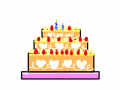 생일케익 : 케이크를그린것이다. 스케치판 ,sketchpan