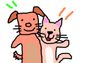 송호개와고양이 : 송호개와고양이 스케치판 ,sketchpan