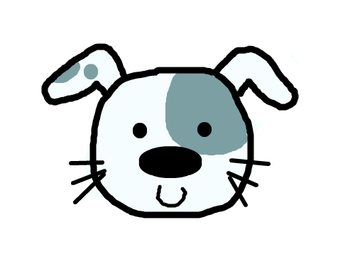 강아지 얼굴 : 얼룩강아지의 얼굴 스케치판 ,sketchpan